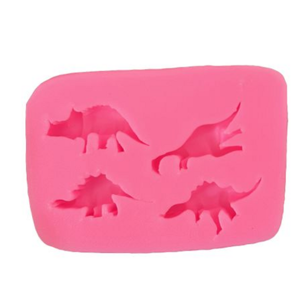 Small Dinosaur Silicone Fondant Mold, Small Dinosaur Silicone Fondant Mold