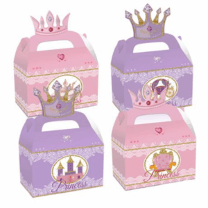 Party Favor Boxes - Princess Theme (12 Boxes)