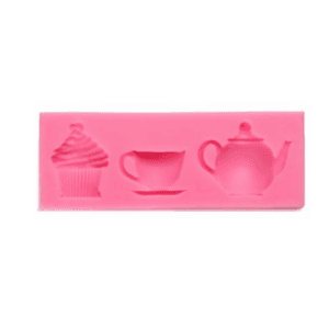 Silicone Fondant Mold - Tea Party Theme