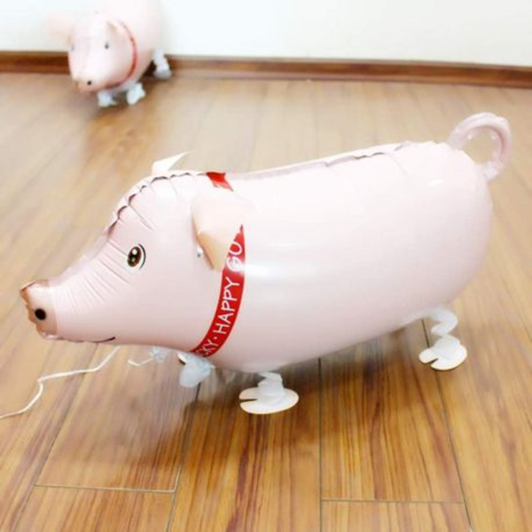 Walking Pig Foil Balloon, Walking Pig Foil Balloon