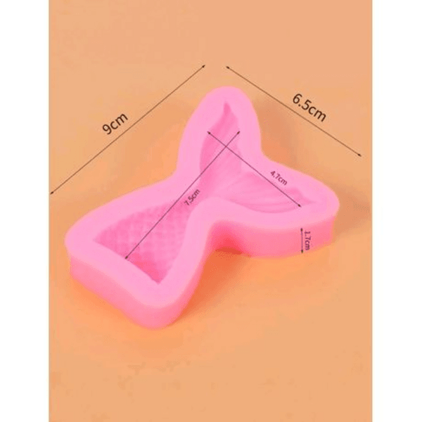 Medium Sized Pink Silicone Mermaid Tail Fondant Mold, Medium Sized Pink Silicone Mermaid Tail Fondant Mold
