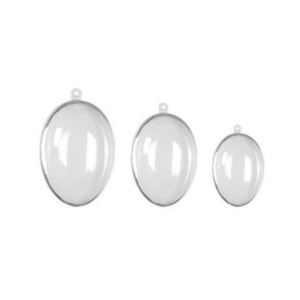 Fillable Plastic Egg Ornaments - Set of 6