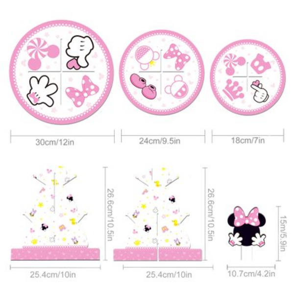 Kids Birthday Party 3 Tier Cupcake Stand - Mouse, Kids Birthday Party 3 Tier Cupcake Stand – Mouse