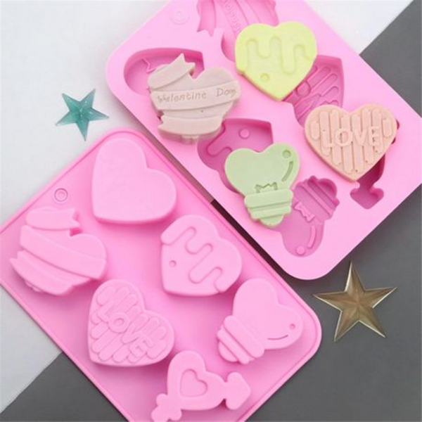 Heart Silicone Mold, Silicone Mold – Heart Variety