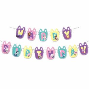 Gabby's Dollhouse Happy Birthday Banner