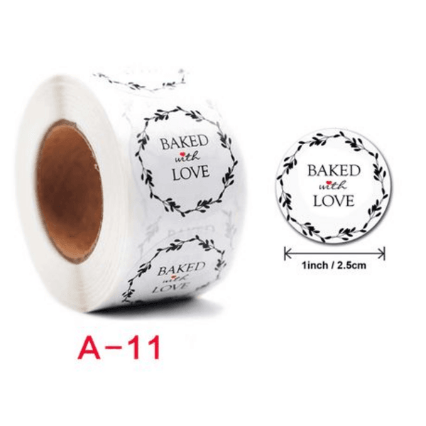 Baked With Love Stickers, Baked With Love Stickers