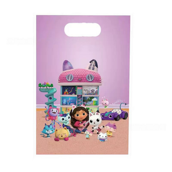 Plastic Favor Bags - Gabby's Dollhouse, Plastic Favor Bags – Gabby’s Dollhouse (10 Bags)