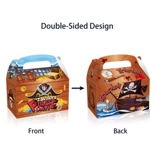 Party Favor Boxes - Pirate Theme (12 Boxes), Party Favor Boxes – Pirate Theme (12 Boxes)