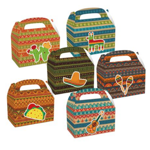 Party Favor Boxes - Llama Mexican Theme -12 Boxes, Party Favor Boxes – Llama Mexican Theme -12 Boxes
