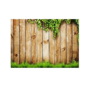 Kids Birthday Party Table and Photography Backdrop (Wood and Grass)