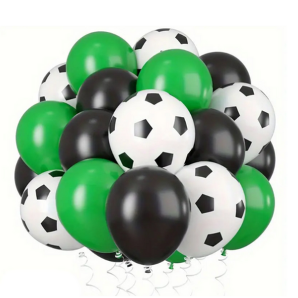 Soccer Themed Latex Balloon Set (15 Balloons), Soccer Themed Latex Balloon Set (15 Balloons)