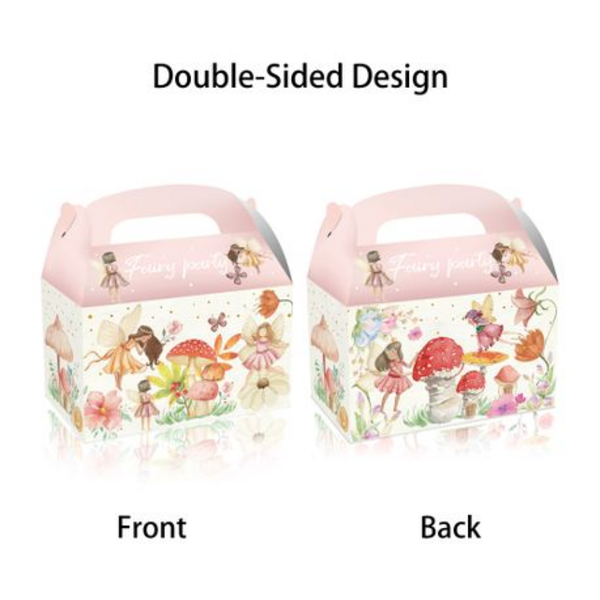 Party Favor Boxes - Woodland Fairy Theme - 12 Boxes, Party Favor Boxes – Woodland Fairy Theme – 12 Boxes