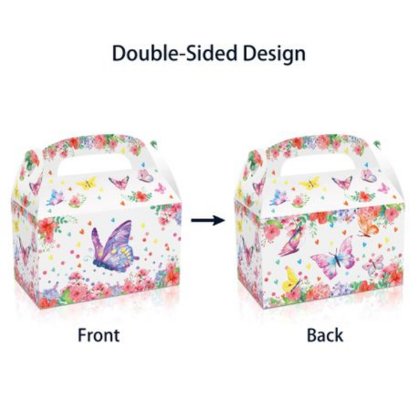 Party Favor Boxes - Butterfly Theme - 12 Boxes, Party Favor Boxes – Butterfly Theme – 12 Boxes