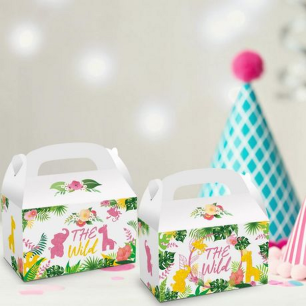 Party Favor Boxes - Wild Jungle Theme, Party Favor Boxes – Wild Jungle Theme – 12 Boxes