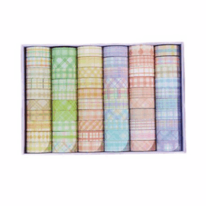 Washi Tape Stripes and Various Colors - Box Set of 60