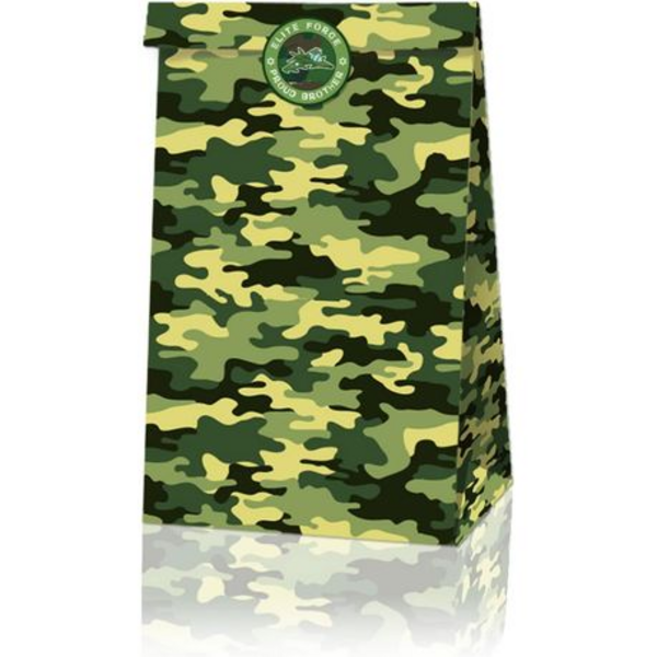 Party Favor Bags with Stickers - Camo / Army /Hunting Theme, Party Favor Bags with Stickers – Camo / Army /Hunting Theme (12 Bags)