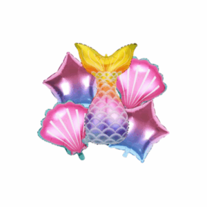 Mermaid Foil Balloon Set - Set of 5