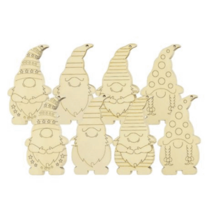 DIY Christmas Tree Decorations - Gnome (8 Pieces)