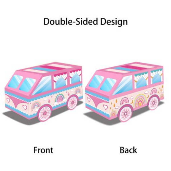 Hippie Van Party Favor Boxes, Party Favor Boxes – Hippie Van Theme – 12 Boxes