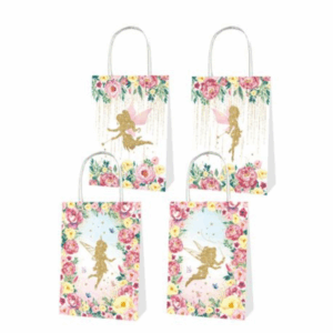 Party Favor Bags with Handles - Fairy Theme (12 Bags)
