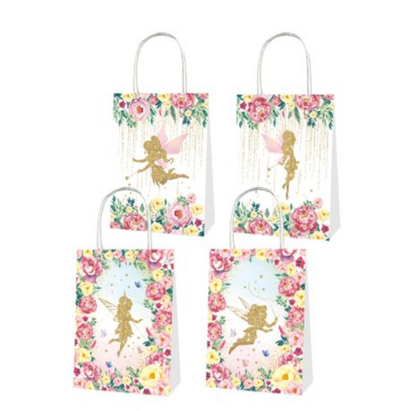 Party Favor Bags with Handles - Fairy Theme (12 Bags), Party Favor Bags with Handles – Fairy Theme (12 Bags)