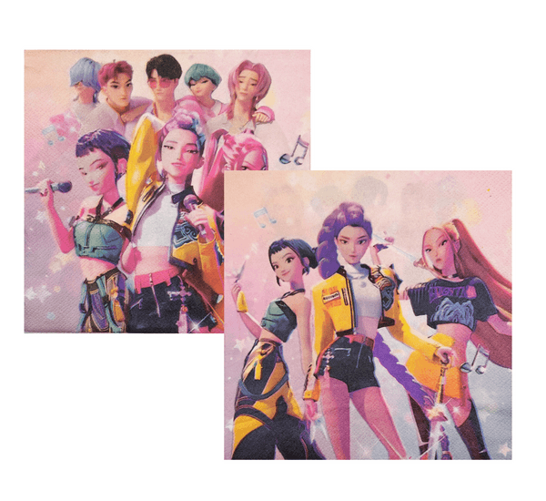 KPop Demon Hunters Napkins, KPop Demon Hunters Napkins (20 Napkins)