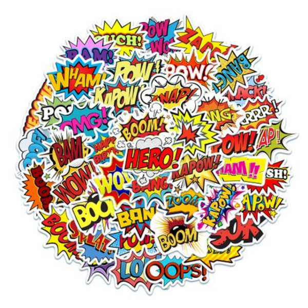 Variety Stickers (Superhero) (50 Stickers), Variety Stickers (Superhero) (50 Stickers)