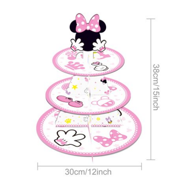Kids Birthday Party 3 Tier Cupcake Stand - Mouse, Kids Birthday Party 3 Tier Cupcake Stand – Mouse