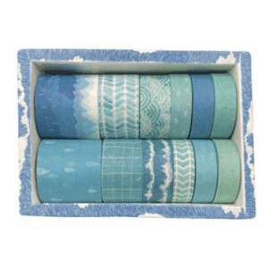 Washi Tape Box Set of 12 (Blue Mountains)