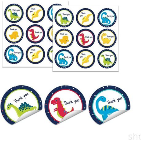 Party Favor Bags with Stickers - Dinosaur Theme, Party Favor Bags with Stickers – Dinosaur Theme (12 Bags)
