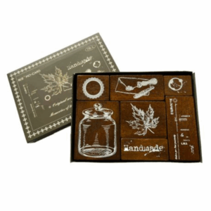 Decorative Rubber Stamp Set (Handmade)