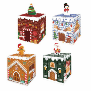 Small Party Favor Boxes - Christmas Theme 2 - 12 Boxes