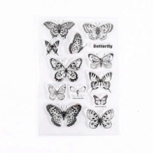Silicone Stamp Sheet (Butterfly Theme)