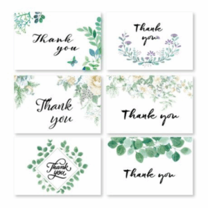 Thank You Greeting Cards (Set of 6) (Greenery)