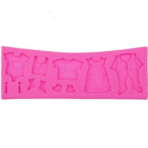 Silicone Baby Clothing Theme Fondant Mold