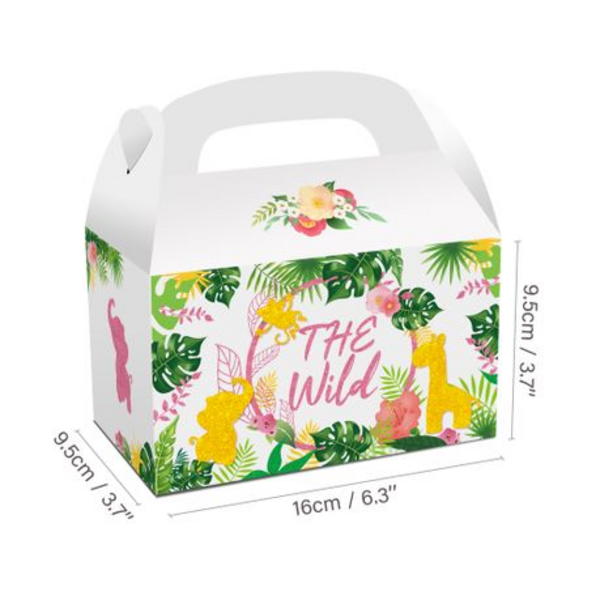 Party Favor Boxes - Wild Jungle Theme, Party Favor Boxes – Wild Jungle Theme – 12 Boxes