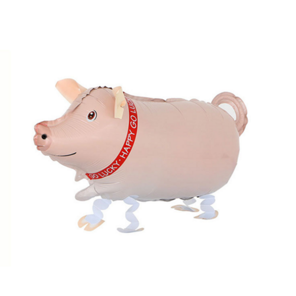 Walking Pig Foil Balloon, Walking Pig Foil Balloon