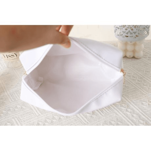 Pearl Detail Mrs Make-Up Bag, Pearl Detail Mrs Make-Up Cosmetics Bag