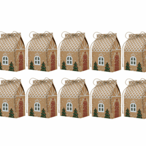 Small Christmas Themed Treat Boxes (10 Boxes)