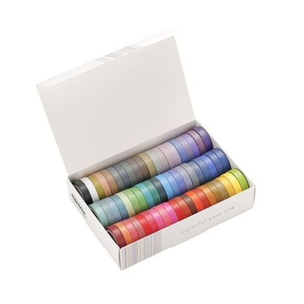 Washi Tape Box Set of 60 Colors (Variety Set) - Small, Washi Tape Box Set of 60 Colors (Variety Set) – Small