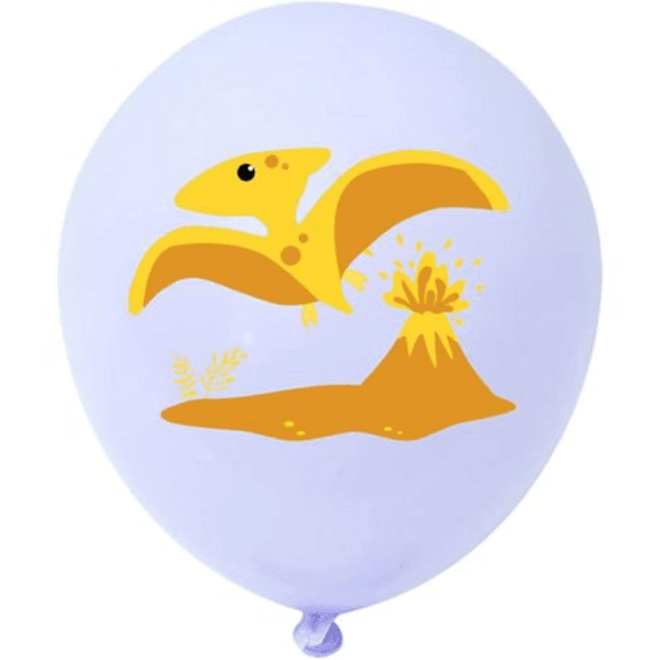 Pastel Dinosaur Themed Latex Balloon Set (12 Balloons), Pastel Dinosaur Themed Latex Balloon Set (12 Balloons)