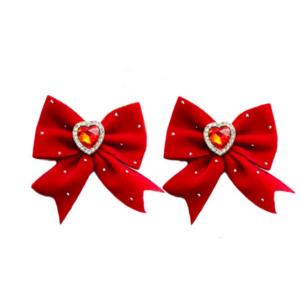 Valentine's Hair Bows Set
