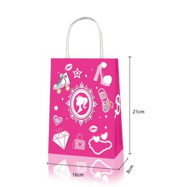 Party Favor Bags with Handles - Barbie Theme (12 Bags), Party Favor Bags with Handles – Barbie Theme (12 Bags)