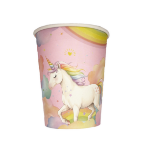 Pastel Rainbow Unicorn Paper Cups (24 Cups)