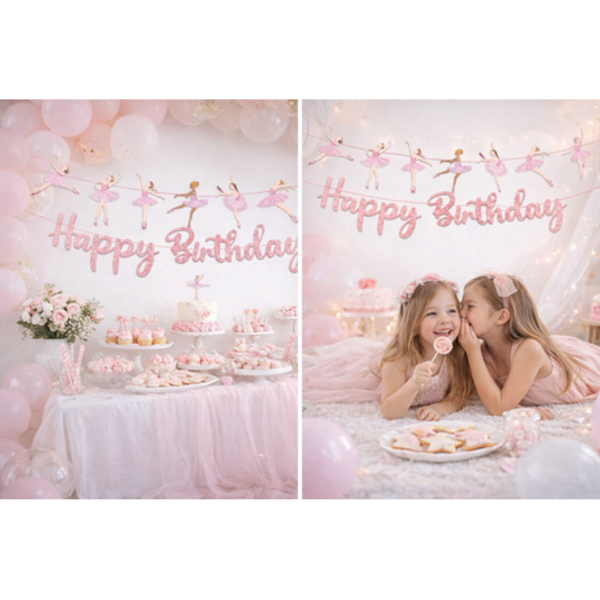 , Happy Birthday Ballet Banner