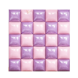 Foil Balloon Wall Backdrop - Light Pink and Light Purple