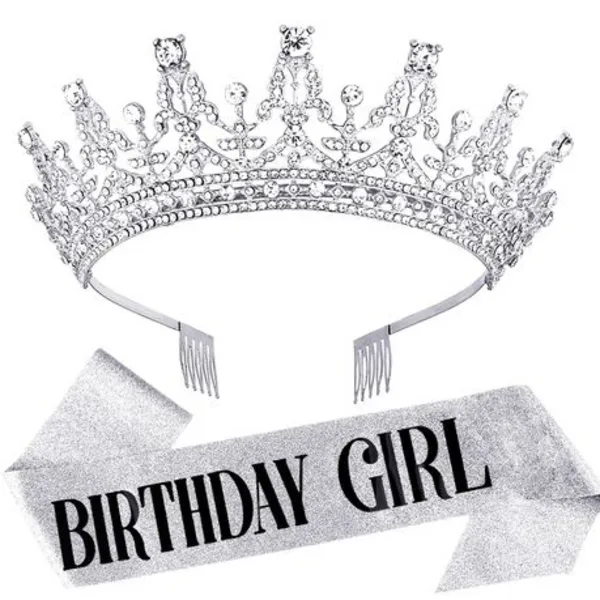 Birthday Sash and Crown Set - Birthday Girl - Party Palace