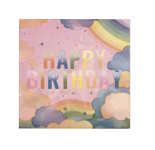 Pastel Rainbow Unicorn Paper Napkins, Pastel Rainbow Unicorn Paper Napkins (24 Napkins)