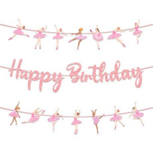 Happy Birthday Ballet Banner