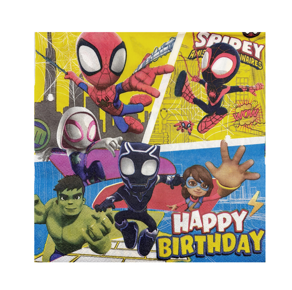 , Spidey Themed Napkins (20 Napkins)